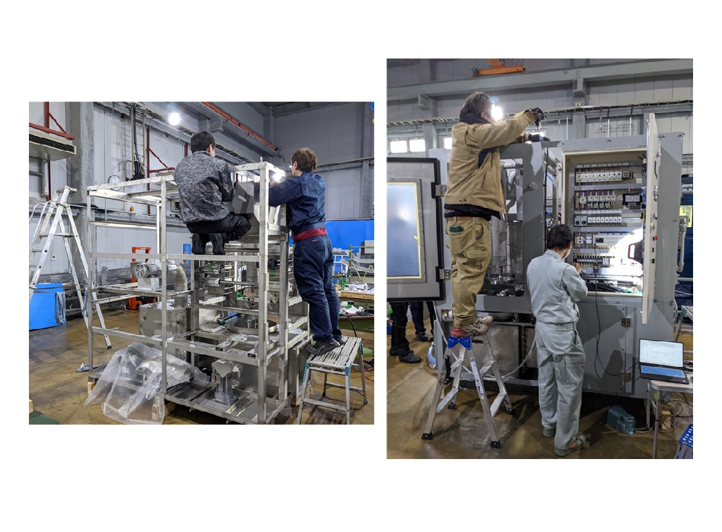 ダクト除染装置を納品しました②（作業風景）